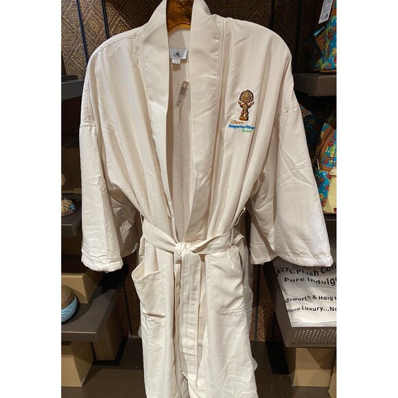 Disney Parks‎ Polynesian Resort Robe Cotton Fleece Lined...